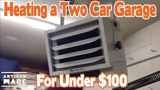 How to Heat a Garage or Workshop for Under 100 The Comfort Zone Industrial Heater Does it Work [upl. by Neelahtak]