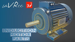 Induction Motor Parts Squirrel Cage  Asynchronous Motor Design [upl. by Dielu941]