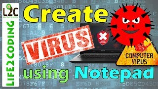 How to Create a Virus using Notepad [upl. by Nywloc]