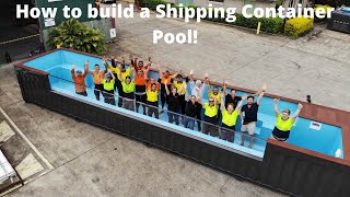 How to build a Shipping Container Pool [upl. by Major]