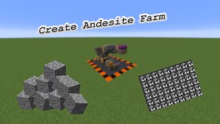 Minecraft Create Mod Andesite Farm Tutorial [upl. by Asim]