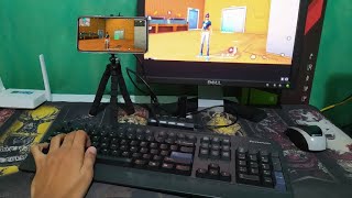 COMO MOVIMENTAR SUA MÃO NO TECLADO PARA JOGAR FREE FIRE NO MOBILADOR🖱️📱TECLADO E MOUSE NO CELULAR [upl. by Noorah]