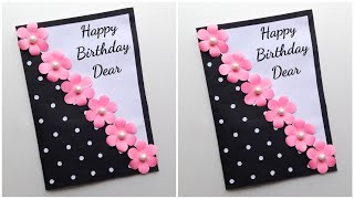 Easy amp Beautiful Birthday Card Making • birthday card ideas • birthday card for bestfriend birthday [upl. by Etnovad]