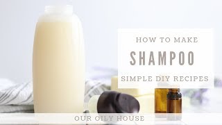 How to Make All Natural Shampoo  Simple Recipe using Essential Oils [upl. by Atihana610]