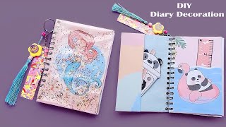 How to decorate DIARY  NOTEBOOK  DIY  NOTEBOOK DECORATION IDEAS  DIARY COVER DESIGN [upl. by Lisabet]