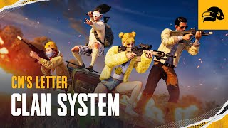 PUBG  CMs Letter  Clan System [upl. by Almond]