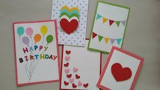 5 Cute amp Easy Greeting cards  Srushti Patil [upl. by Sset]