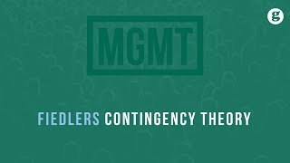 Fiedlers Contingency Theory [upl. by Markland]