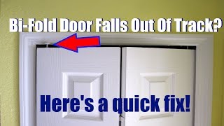 Fix A BiFold Door That Falls Out Of Track [upl. by Bovill]