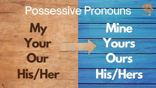 Possessive Pronouns  Pronouns  Mine Yours His Hers Ours Theirs  English Grammar englishlesson [upl. by Sergeant]