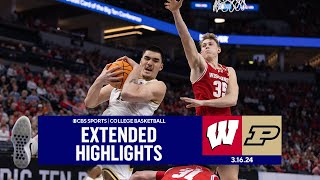 Wisconsin vs Purdue College Basketball Highlights  CBS Sports [upl. by Warram]