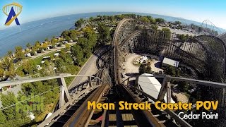 Mean Streak Wooden Roller Coaster POV at Cedar Point [upl. by Elleirad]