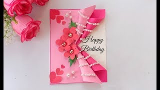 Beautiful Handmade Birthday Card idea DIY GREETING cards for birthday [upl. by Haelak345]