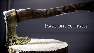 Making Viking Axe from the Cheapest Bought Axe [upl. by Suhploda51]