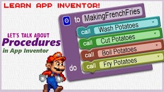 Learn App Inventor Procedures [upl. by Yllime]