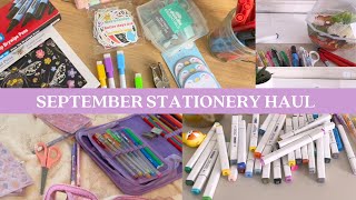 September Stationery Haul amp Organisation  Back to School Supplies  Ekaterina Botziou stationery [upl. by Eusadnilem]