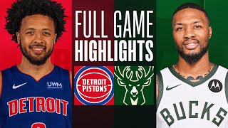 PISTONS at BUCKS  FULL GAME HIGHLIGHTS  December 16 2023 [upl. by Lilhak]