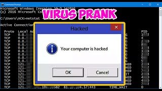 How to Create an Funny Harmless Computer Virus Prank Fake Virus  Notepad virus CMD Trick [upl. by Pacien]