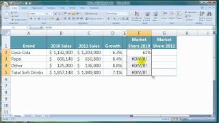 How To Calculate Market Share in Excel [upl. by Hubie]