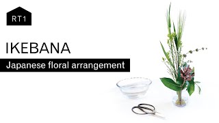 HOW TO MAKE A SIMPLE IKEBANA ARRANGEMENT [upl. by Funch]