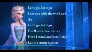 Idina Menzel  Let It Go Official Lyrics Video Elsa [upl. by Louis442]