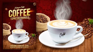 Gimp Tutorial  Coffee Poster Design [upl. by Polak998]