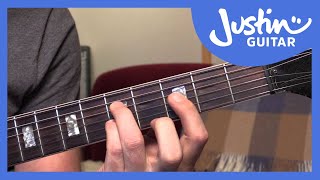 10 Basic Jazz Chords  Guitar Tutorials  JustinGuitar JA001 [upl. by Pevzner]