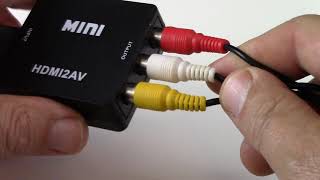 How to Convert HDMI to RCA [upl. by Ecirrehs]