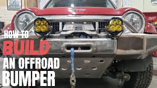 PreRunner Bumper Build Winch Bumper Metal Fabrication How To [upl. by Atsirak15]