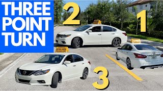 THREE POINT TURN EXPLAINED FOR BEGINNERS [upl. by Ahsieym]