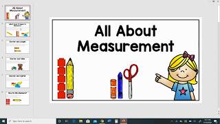 Measurement Introduction for Kindergarten [upl. by Haida835]