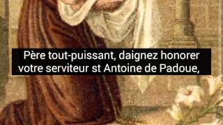 Prière très efficace à Saint Antoine de Padoue [upl. by Aenil]