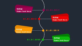 Animierten Zeitstrahl erstellen in PowerPoint [upl. by Gnurt701]