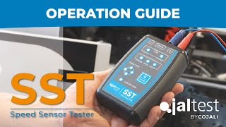 JALTEST TOOLS  Jaltest SST Speed Sensor Tester operation guide [upl. by Lilah980]