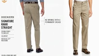 Dockers Mens Signature Khaki D2 Straight Fit Pant [upl. by Alysia892]