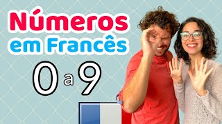 NÚMEROS EM FRANCÊS de 0 a 9 com Expressões do cotidiano  Afrancesados [upl. by Eillat468]