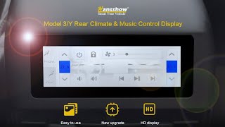 Model 3Y Rear Climate amp Music Control Screen [upl. by Naved]