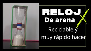 Cómo hacer un RELOJ DE ARENA con botellas plásticas [upl. by Eustashe]