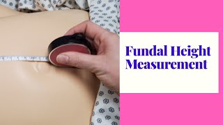 HOW TO MEASURE FUNDAL HEIGHTSKILL DEMO [upl. by Bjork]