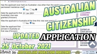 AUSTRALIAN CITIZENSHIP APPLICATION  How to apply an Australian Citizenship online No audio [upl. by Rheinlander]