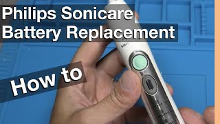 Battery Replacement on Electric Toothbrush Philips Sonicare How to in 4K [upl. by Staal]