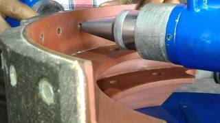 Brake Lining Rivetting amp Derivetting Machine Demo [upl. by Nomrac754]