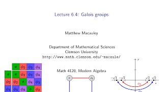 Visual Group Theory Lecture 64 Galois groups [upl. by Rizas]