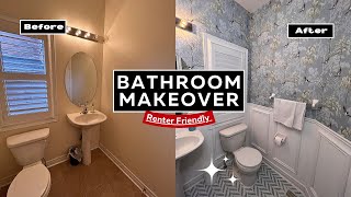 RenterFriendly Bathroom Makeover [upl. by Acinomed]