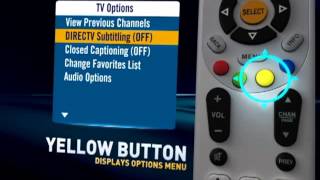 DIRECTV Remote Advanced Options [upl. by Zevahc]