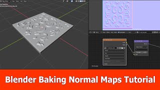 Blender Bake Normal Map Beginner Tutorial [upl. by Gilli]