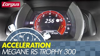 0  265 Renault Megane 4 RS Trophy 300 EDC top speed acceleration [upl. by Edwards291]