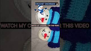 CROCHER SNOWMAN MUFFLER  CROCHET SNOWMAN FOE KIDS [upl. by Enelloc606]