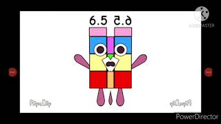 Numberblocks band halves 15 to 555 in mirror 6x speed [upl. by Nylavad]