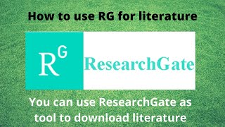 How to Use ResearchGate for Literature [upl. by Coridon]